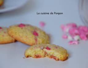 Cookies aux pralines roses