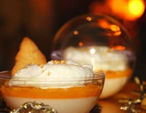 Boules de neige, panna cotta et clémentines