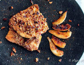 Escalopes de foie gras panées aux noix