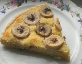 Tarte banane noix de coco