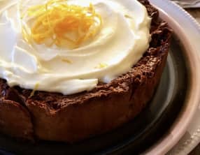 Gâteau au yaourt à l'orange et vanille