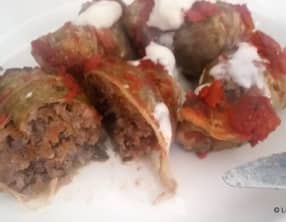 Dolmas au chou chinois