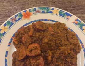 Saucisses lentilles