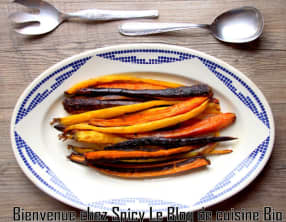 Carottes rôtis à l'huile de coco