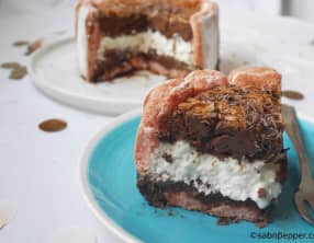 Charlotte chocolat praliné et noix de coco