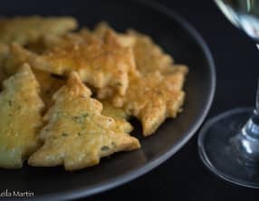 Sablés de Noël à l'huile d'olive et au thym