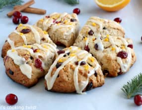 Scones orange et cranberries