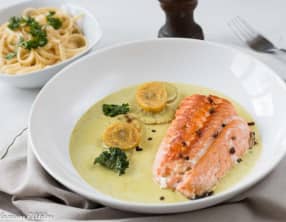 Saumon au lait de coco