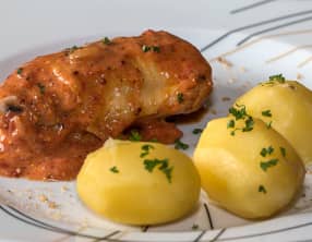 Poulet au vinaigre à la Lyonnaise