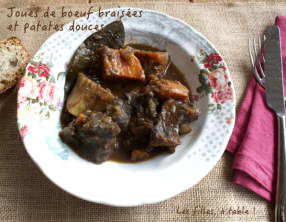 Joues de boeuf braisées aux patates douces