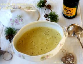 Velouté de moules au cidre et safran