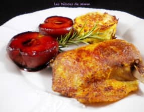 Cuisses de canard confit aux pommes d’amour