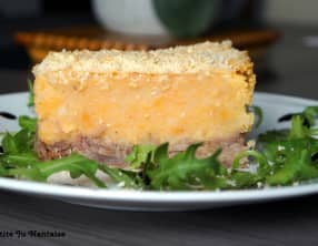 Parmentier de patates douces au confit de canard