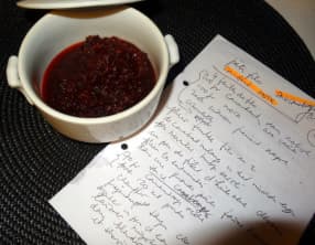 Sauce canneberge pour le gravy