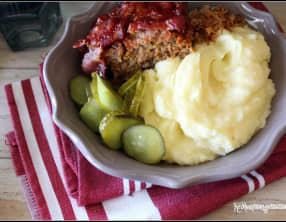Meat loaf et mashed potatoes