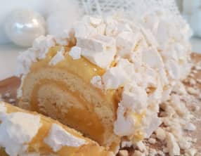 Bûche au citron meringuée