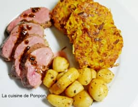 Galette de carottes et pommes de terre