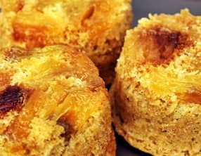Mini gâteaux renversés à l'ananas