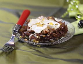 Confit de canard au foie gras et à l'orange confite