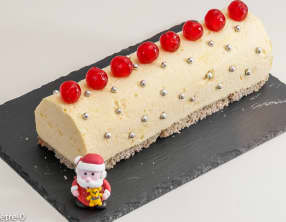 Bûche glacée au citron et pain d'épices