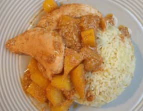 Curry de poulet aux mangues