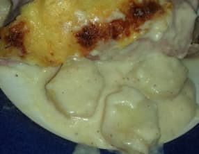 Gratin d'endives au jambon, sauce béchamel