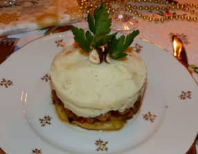 Parmentier de Tempeh au gingembre, coco et ananas