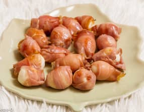 Oeufs de caille au jambon de Parme