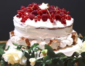 Naked cake fruits rouges et mascarpone