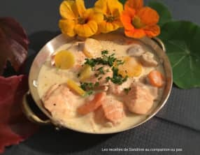 Délicieuse blanquette de saumon