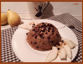 Bowl Cake aux flocons d'avoine Poire et Praliné
