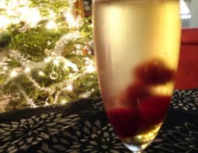 Champagne aux framboises