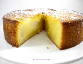 Fondant aux amandes et aux poires