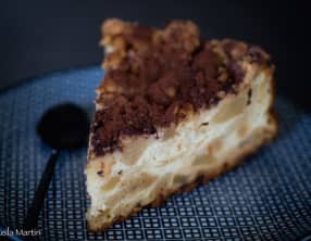 Käsestreuselkuchen aux poires et au chocolat