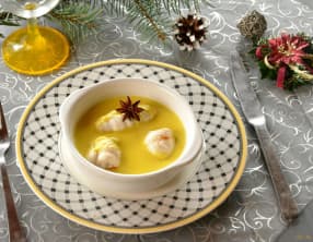 Roulés de sole au safran et curcuma