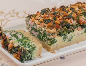 Terrine de jambon aux épinards