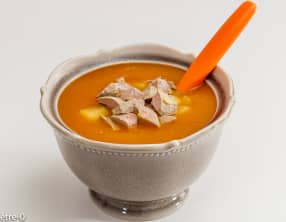 Velouté de butternut au foie gras