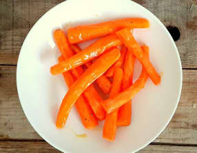 Carottes à la moutarde et au miel