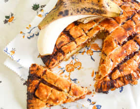 Galette des rois banane et caramel