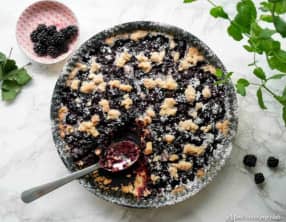 Crumble aux mûres sauvages