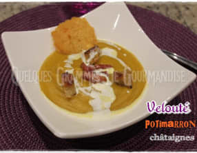 Velouté potimarron-châtaignes