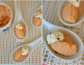 Cuillère apéritive truite, pamplemousse, crème et wasabi