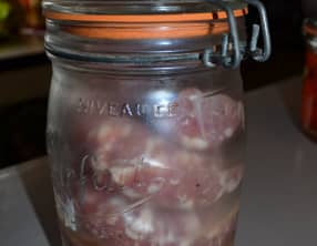 Conserve de saucisse de Toulouse confite