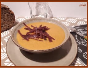 Velouté de champignons et patate douce