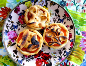 Tartelettes aux oranges sanguines meringuées