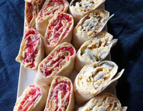 Roulade d'anchois et roulade aux oeufs de Lompe