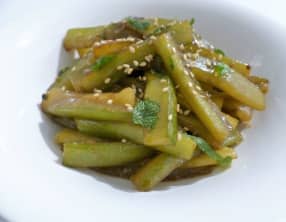 Concombre sauté à l'asiatique
