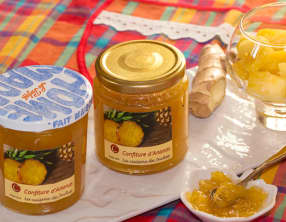 Confiture d’ananas au gingembre, vanille de Tahiti et Yuzu