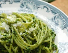 Spaghetti aux épinards et à la ricotta