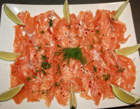 Saumon gravlax aux trois agrumes